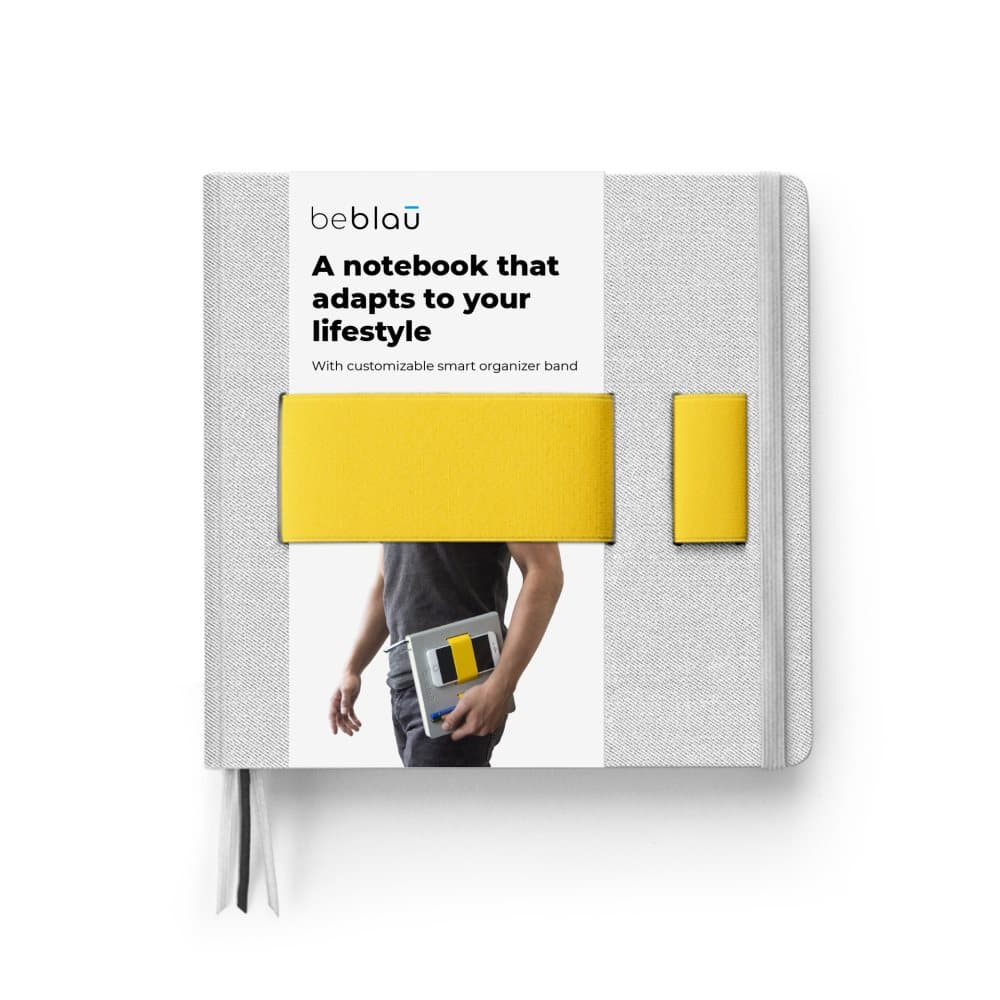 FLEX Gray Notebook Ruled - Tuscany Yellow