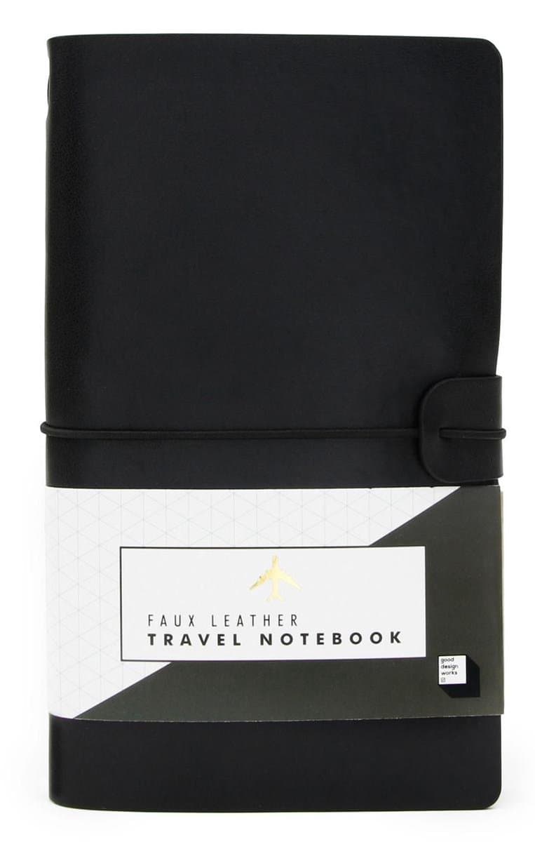 Suck Uk Faux Leather Notebook Black 20 X 12,5 Cm