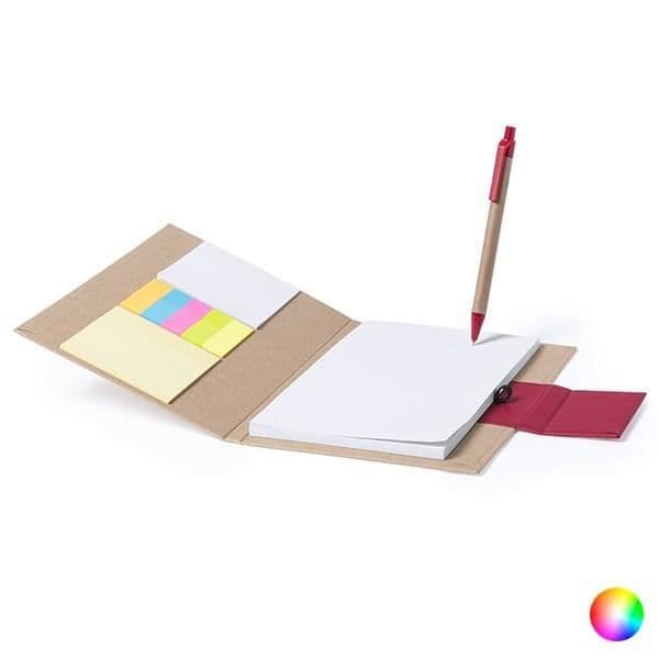 Anteckningsbok pärm, penna och klistermärken - Multi-Function Color Notebook - Blå