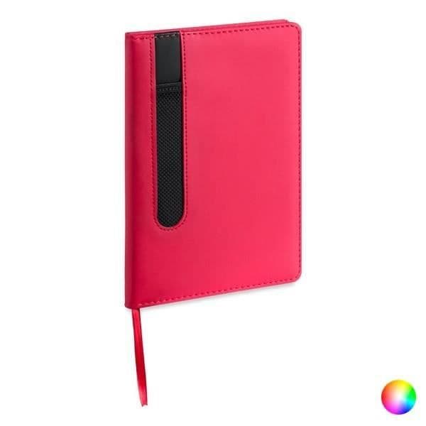 Penna och bokmärke Pocket Notebook - Färg anteckningsbok och pennhållare - Röd