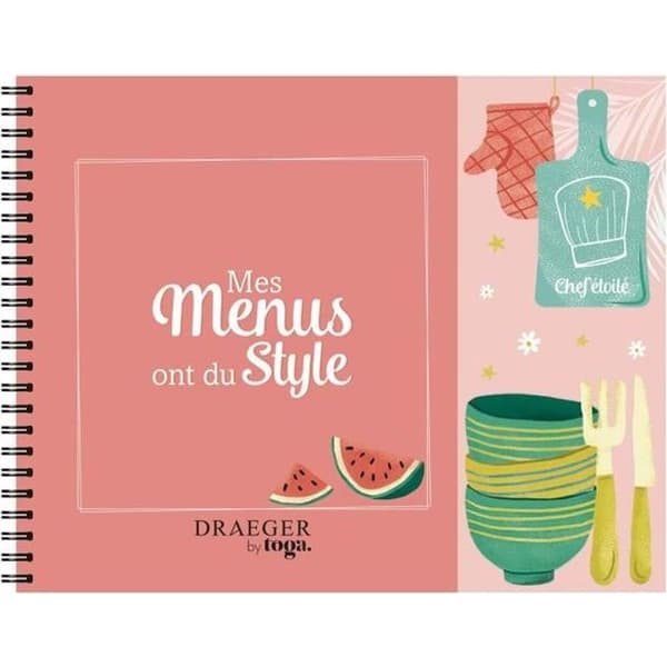 Draeger la carterie - MENYPLANERARE Notebook - Flerfärgad