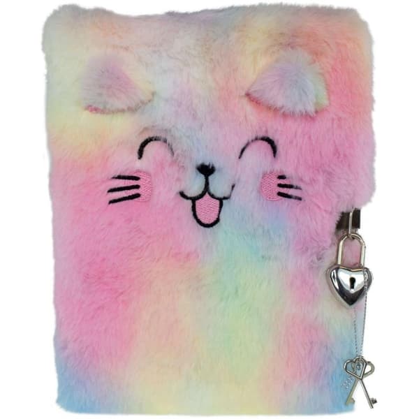Dagbog med Lock in Plush, Dog - Tinka