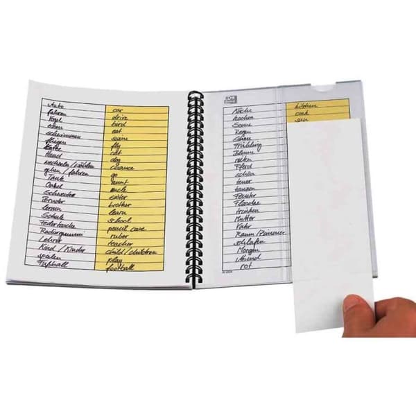 Anteckningsbok ordförråd - OXFORD - 96 sidor - A5 - Orange - Papper