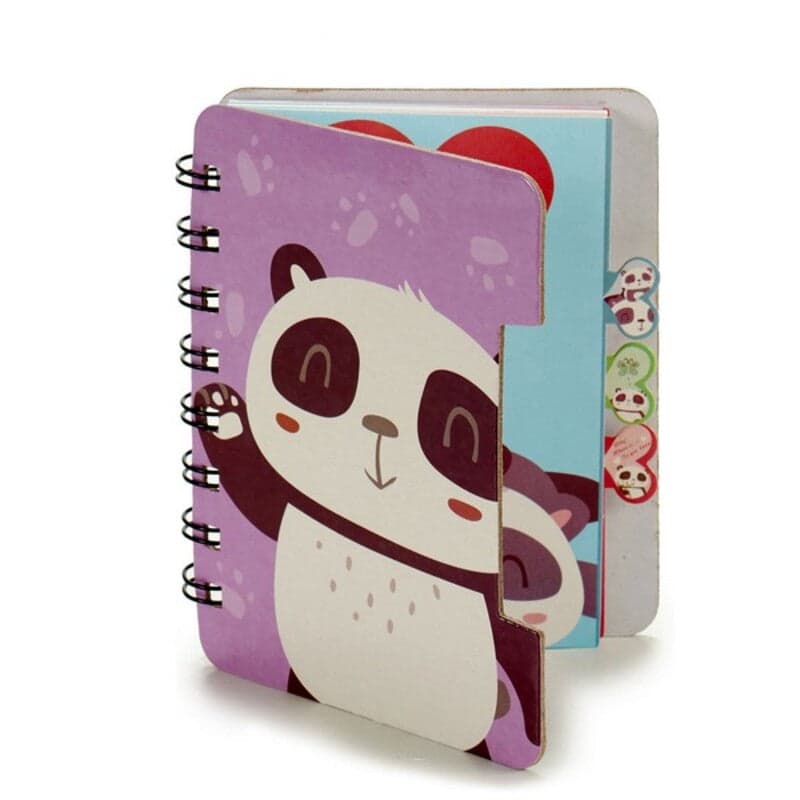 Notebook (12 x 1 x 9,2 cm) Panda bear
