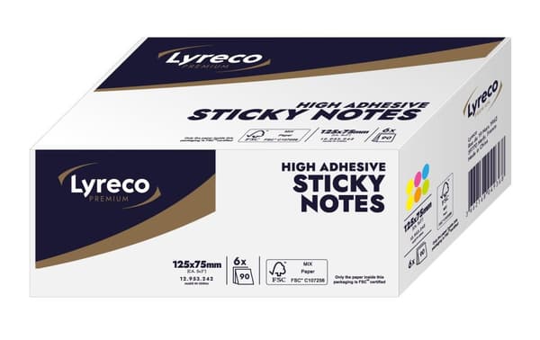 Notes LYRECO prem 75x125mm summer 6/fp