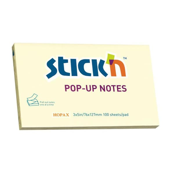 Notes STICK`N Z-block 76x127mm gul 12st