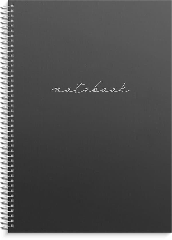 Anteckningsbok BURDE A4 black