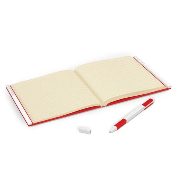 LEGO Stationary Anteckningsbok med Lås & Penna, Röd