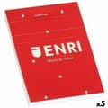 Miniatyrbillede 1 af 3: Notesblokken ENRI Rød A4 80 Ark 4 mm (5 enheder)
