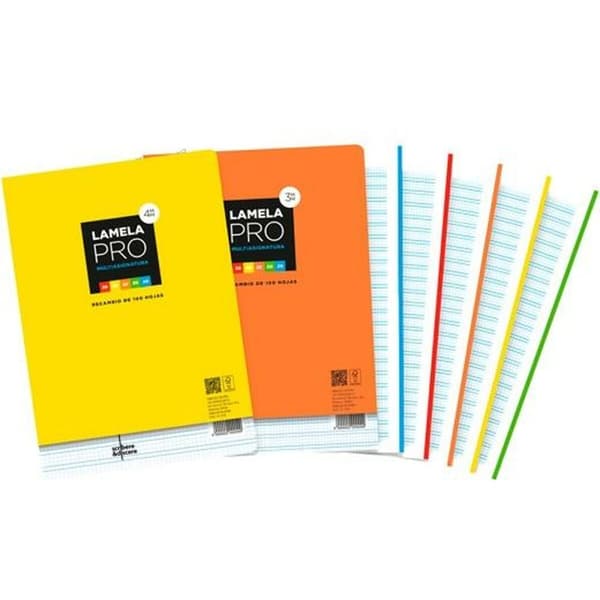Vaihtoarkit Lamela Monivärinen A4 100 Levyt 4 mm (5 osaa)