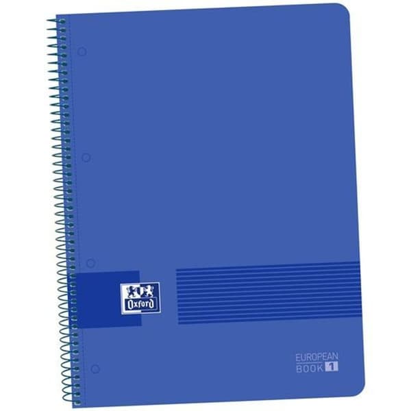 Notesbog Oxford Live&Go Marineblå A4 A4+ 80 Ark 5 Dele
