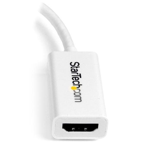 StarTech.com Mini DisplayPort til HDMI 4K Audio Video Converter mDP 1.2 til HDMI Active Adapter til Mac Book Pro / Mac Book Air White