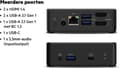 Miniatyrbild 3 av 11: Belkin USB-C dockningsstation för dubbla skärmar - USB 3.2 Gen 1 (3.1 Gen 1) Typ-C - 3.5 mm - HDMI - RJ-45 - USB 3.2 Gen 1 (3.1 Gen 1) Typ-A - USB 3.2