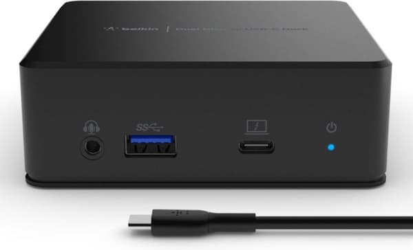 Belkin USB-C dockningsstation för dubbla skärmar - USB 3.2 Gen 1 (3.1 Gen 1) Typ-C - 3.5 mm - HDMI - RJ-45 - USB 3.2 Gen 1 (3.1 Gen 1) Typ-A - USB 3.2
