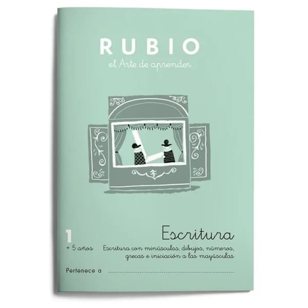 Writing and calligraphy notebook Rubio Nº1 A5 Spansk 20 Ark (10 enheder)