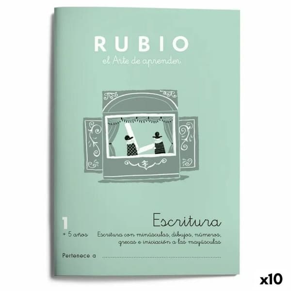 Writing and calligraphy notebook Rubio Nº1 A5 Spansk 20 Ark (10 enheder)