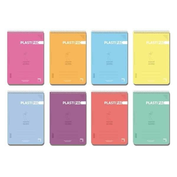 Sæt af opgavehæfter Pacsa Plastipac Multifarvet Din A4 80 Ark 21,5 x 31,5 cm 5 Dele
