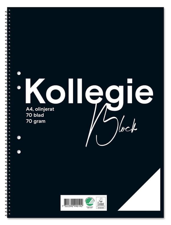 Kollegieblock FW A4 70g 70bl olinj 10st