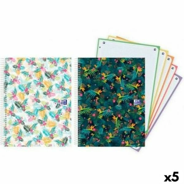 Notesbog Oxford Europeanbook 5 Blossom A4 (5 enheder)