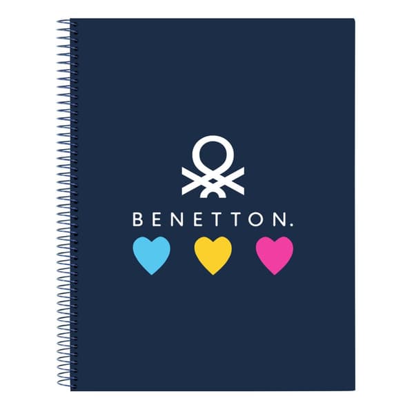 Notesbog Benetton Love Marineblå A4 (120 Ark)