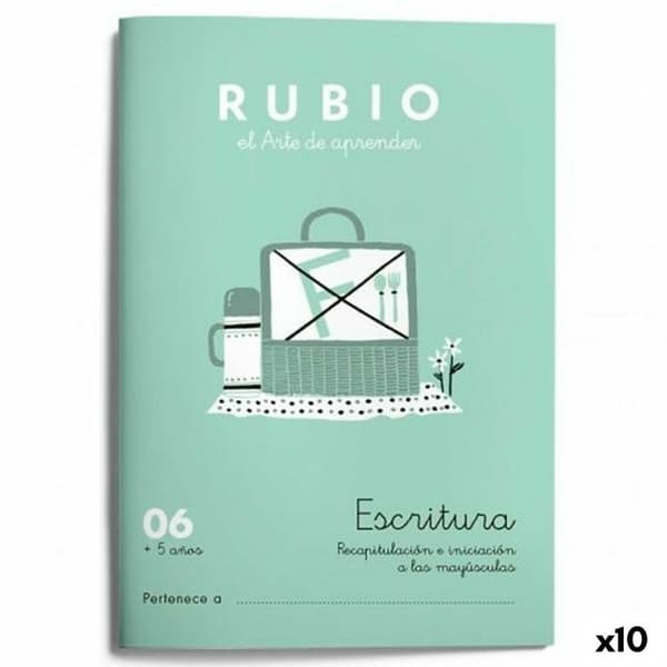 Writing and calligraphy notebook Rubio Nº06 A5 Spansk 20 Ark (10 enheder)
