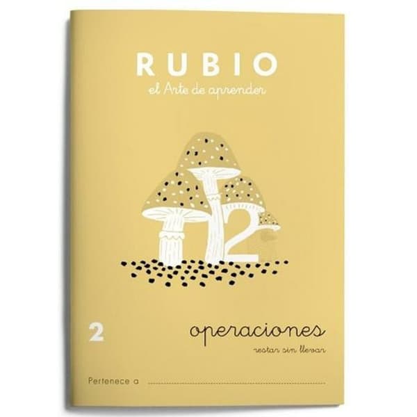 Matematikhæfte Rubio Nº2 A5 Spansk 20 Ark (10 enheder)