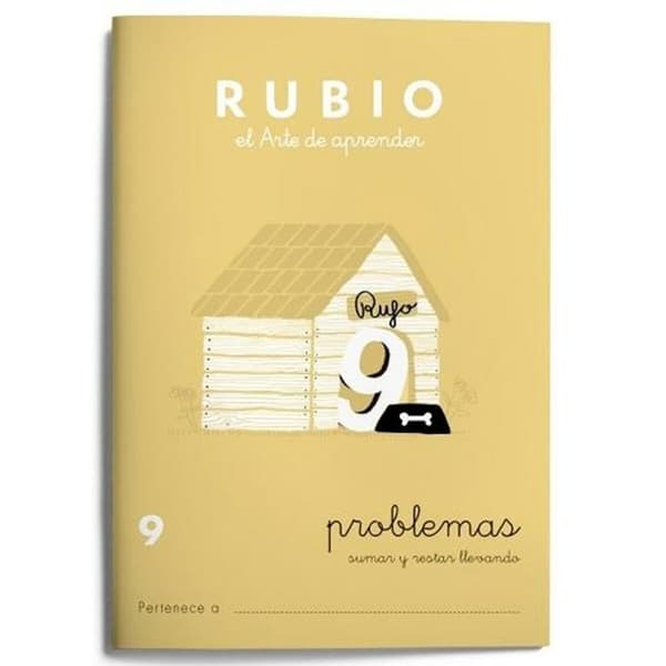 Matematikhæfte Rubio Nº9 A5 Spansk 20 Ark (10 enheder)