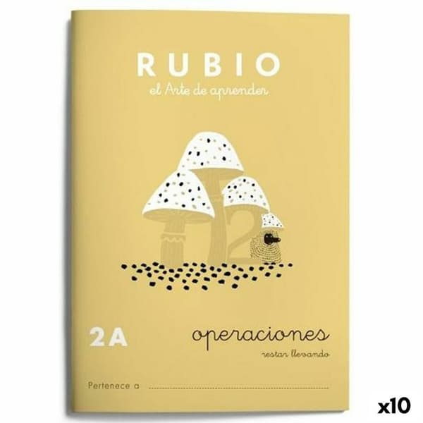 Matematikhæfte Rubio Nº2A A5 Spansk 20 Ark (10 enheder)
