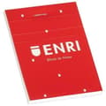 Miniatyrbillede 2 af 2: Notesblokken ENRI Rød A6 80 Ark (10 enheder)
