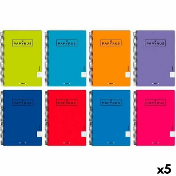 Notesbog Papyrus Din A4 80 Ark (5 enheder)