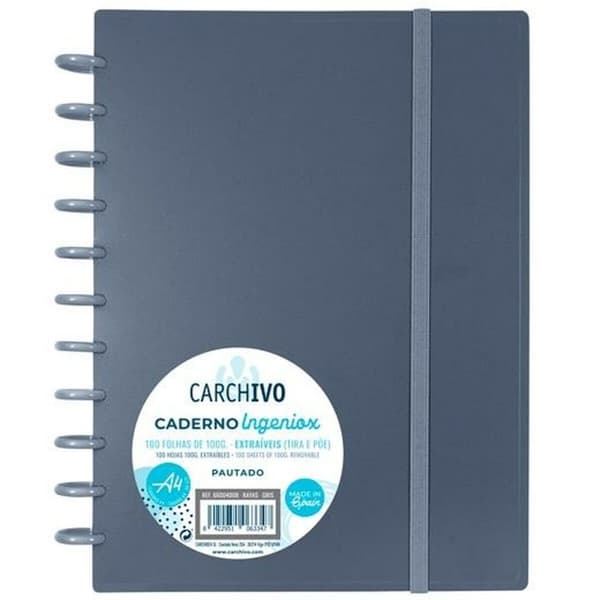 Notesbog Carchivo Ingeniox Grå A4