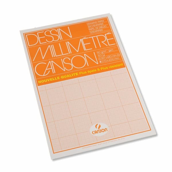 Tegneblok Canson Orange A3