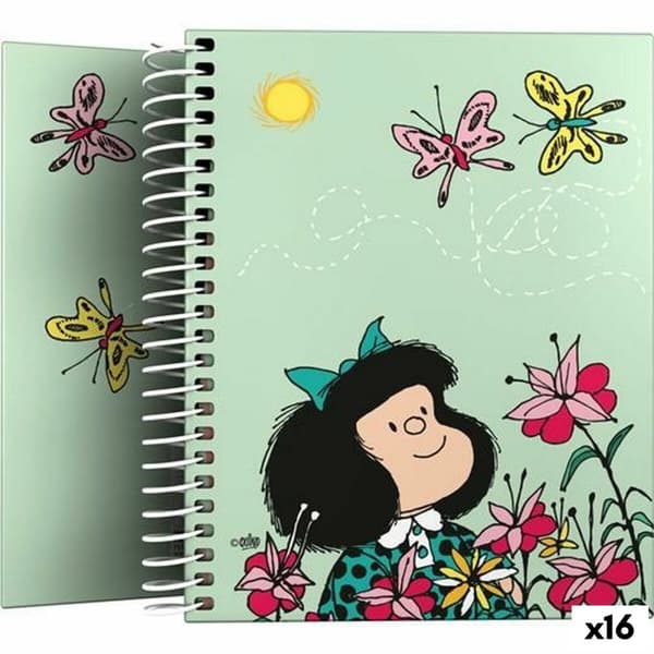 Notesbog Grafoplas Mafalda Multifarvet A6 100 Ark (16 enheder)