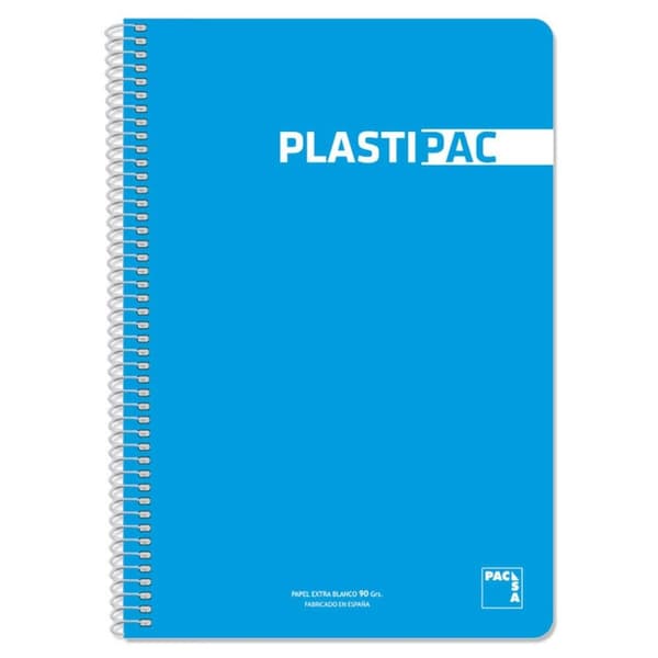 Notesbog Pacsa Plastipac Turkisblå Din A4 5 Dele 80 Ark