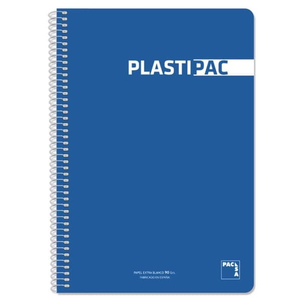 Notesbog Pacsa Plastipac Blå Mørkeblå Din A4 5 Dele 80 Ark