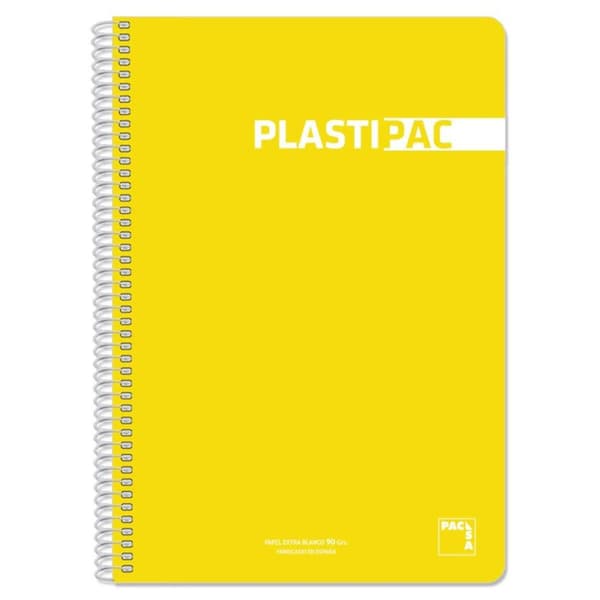 Notesbog Pacsa Plastipac Gul Din A4 5 Dele 80 Ark