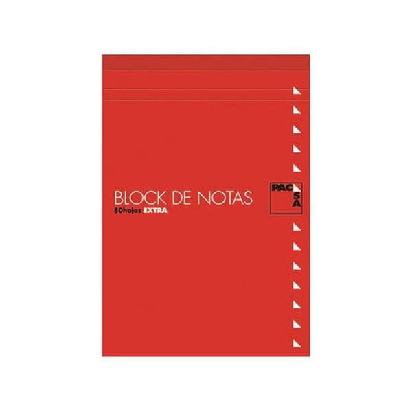 Notesblokken Pacsa Rød 80 Ark 10 Dele