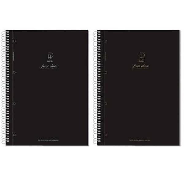 Notesbog Pacsa First Class 4 enheder Sort A5 120 Ark