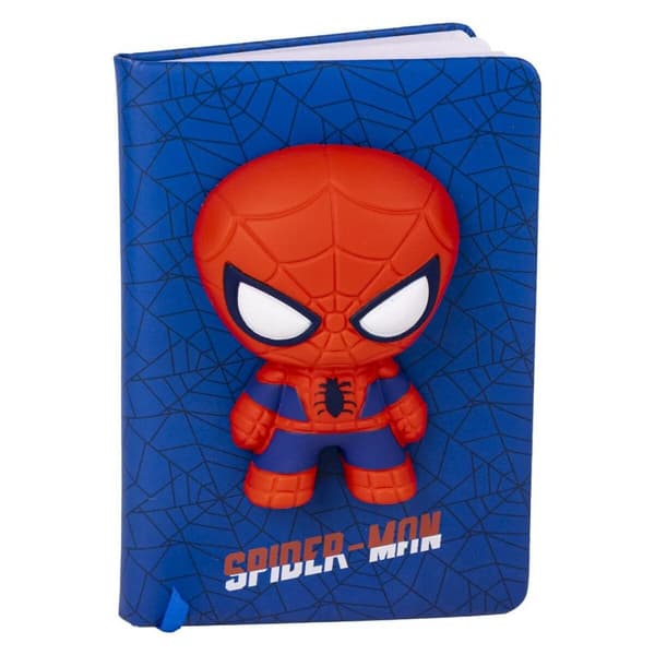 Notesbog Spiderman SQUISHY Blå 18 x 13 x 1 cm