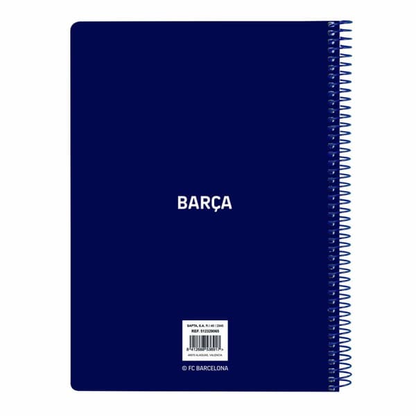 Notesbog F.C. Barcelona Rød Marineblå A5 80 Ark