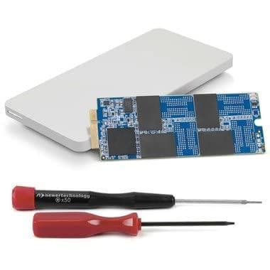 OWC 500 GB Aura Pro 6G Solid State Drive och Envoy Pro Sbisrage-lösning för 2012-tidigt 2013 års MacBook Pro med Retina-skärm (OWCS3DAP12K500)