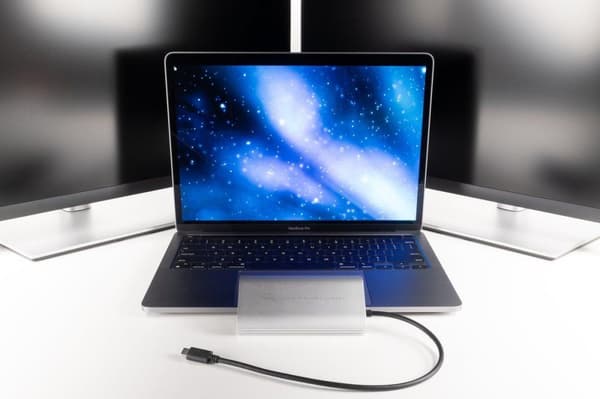 Other World Computing OWC - Videoadapter - 24 ben USB-C han til HDMI, USB-C (kun strøm) hun - sort, sølv - 4K support (OWCCADPDL2HDMI)