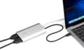 Miniatyrbillede 5 af 7: Other World Computing OWC - Videoadapter - 24 ben USB-C han til HDMI, USB-C (kun strøm) hun - sort, sølv - 4K support (OWCCADPDL2HDMI)
