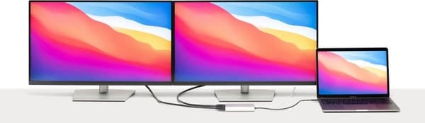 Other World Computing OWC - Videoadapter - 24 ben USB-C han til HDMI, USB-C (kun strøm) hun - sort, sølv - 4K support (OWCCADPDL2HDMI)