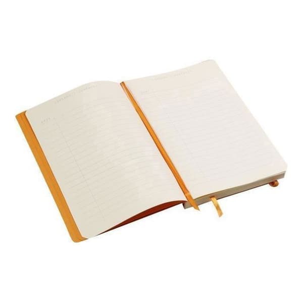 Anteckningsbok - RHODIA - Rhodiarama Goalbook A5 - 120 blad - Sapphireblå omslag - Små rutor