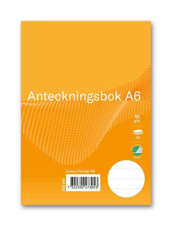 Ant.bok FORMAT A6 linj 24 blad 20st
