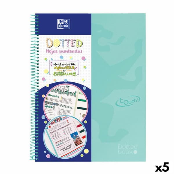 Notesbog Oxford Europeanbook 0 School Touch Points Mint A4 80 Ark (5 enheder)