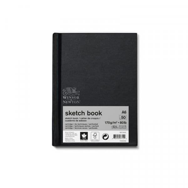Skissbok bundet skisspapper 170g/m2 50 sidor A6 - Winsor&amp;Newton