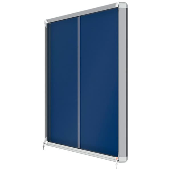 Nobo Premium Plus 18xa4 Interior Interior Vitrine Filt Overflade Med Skydedør Transparent
