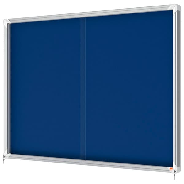 Nobo Premium Plus 18xa4 Interior Interior Vitrine Filt Overflade Med Skydedør Transparent